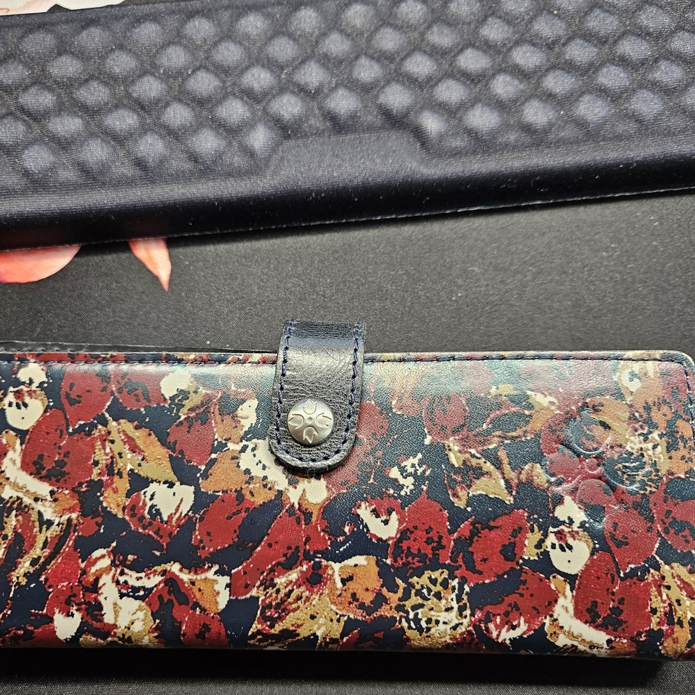 Floral Leather Wallet